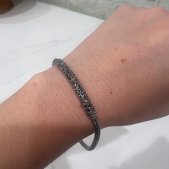 NEW Devata Bali Sterling Silver 18k gold bracelet - Picture 3 of 4